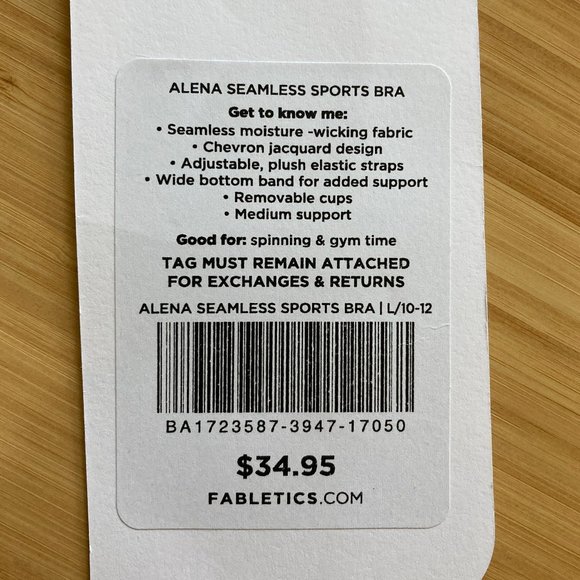 NWT Fabletics Alena Sports Bra - Picture 5 of 5